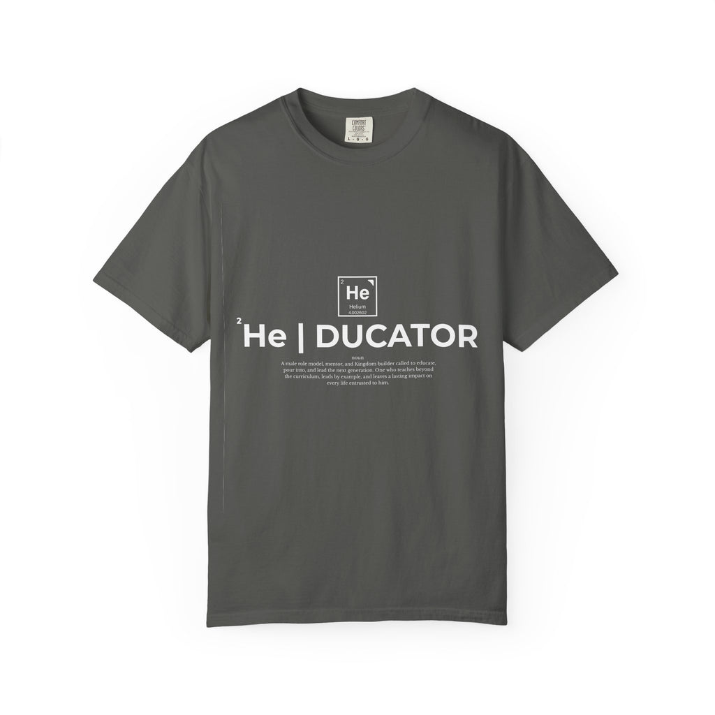 Educator mens periodic element design T-shirt | Kingdom Educator circular back print