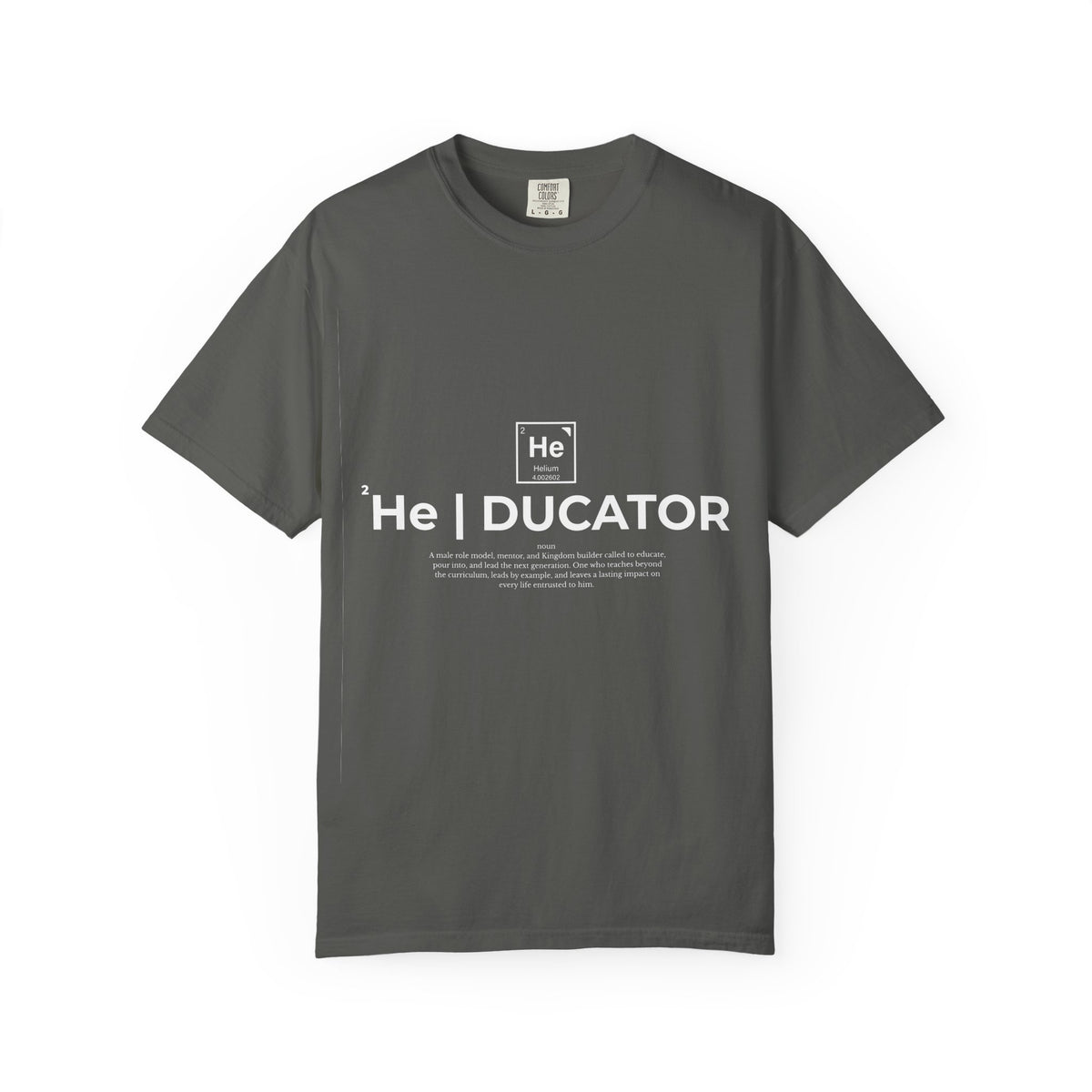 Educator mens periodic element design T-shirt | Kingdom Educator circular back print