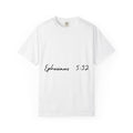 Garment-Dyed Christian T-Shirt: Heart of Christ Design, Faith Apparel