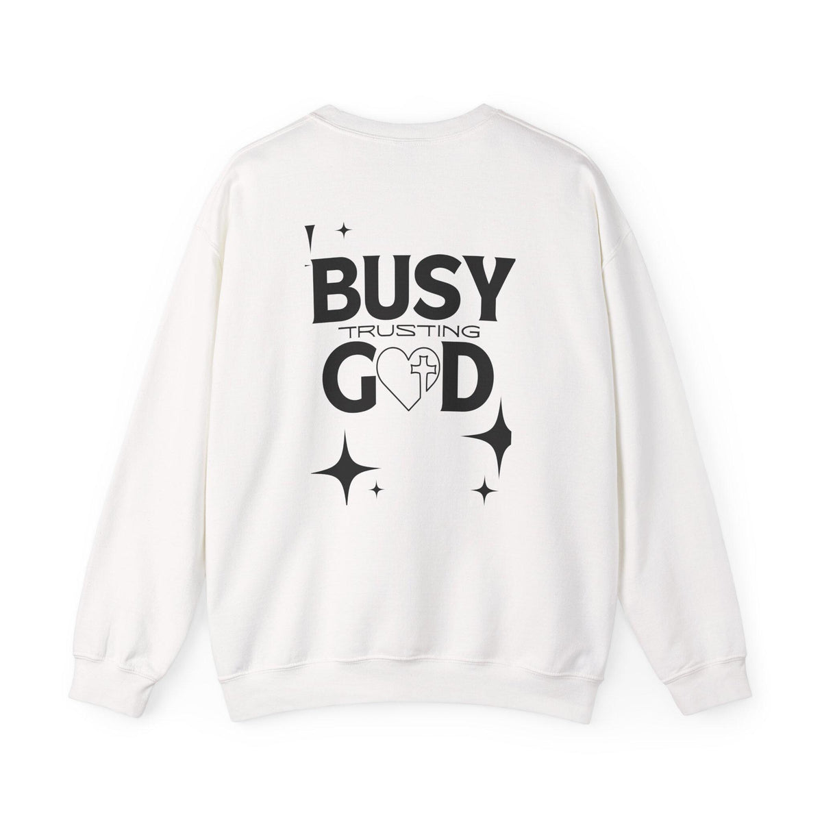 Busy Trusting God Christian T-Shirt | Deuteronomy 31:6 Bible Verse Tee | Faith-Based Encouragement Shirt | Christian Apparel for Men & Women