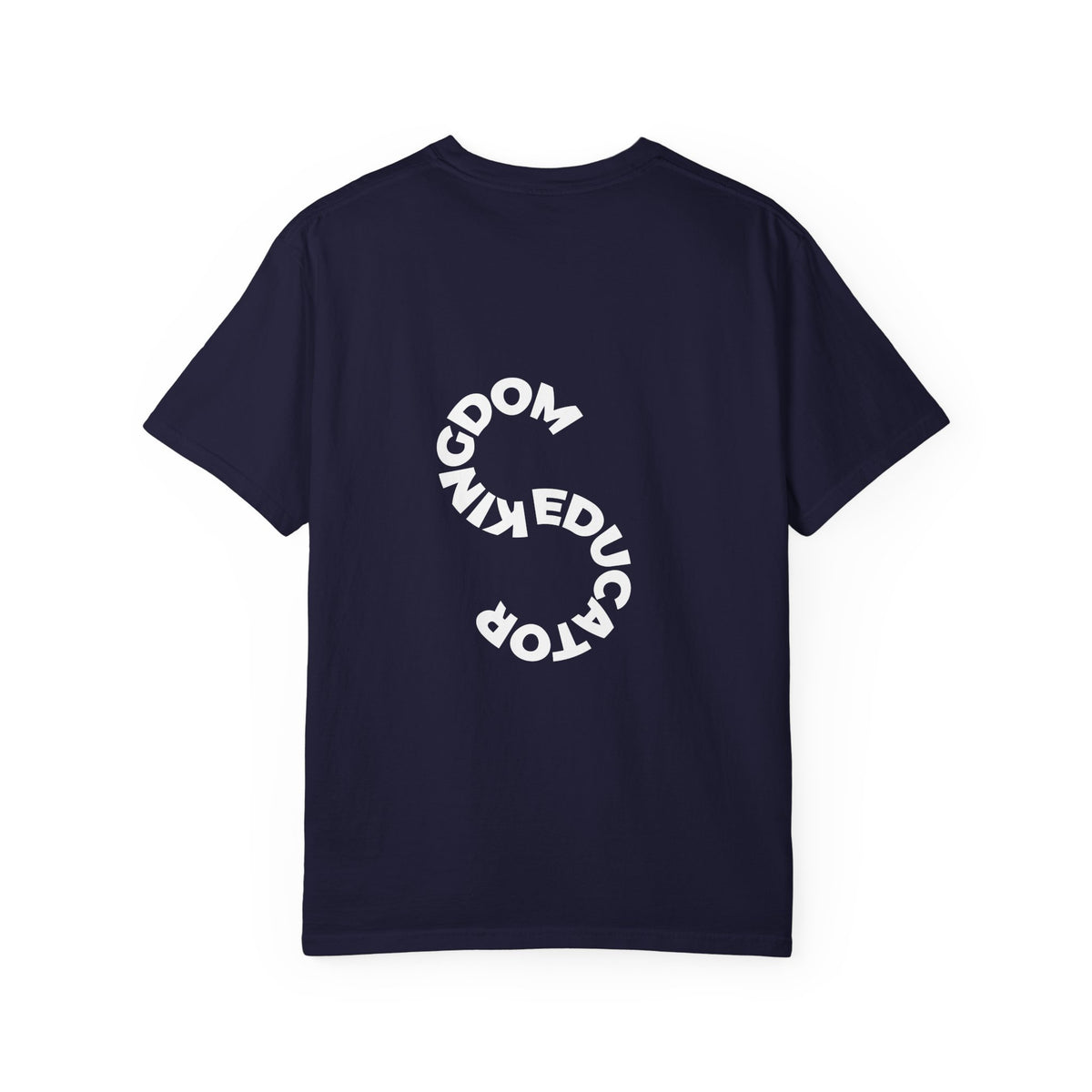 Educator mens periodic element design T-shirt | Kingdom Educator circular back print