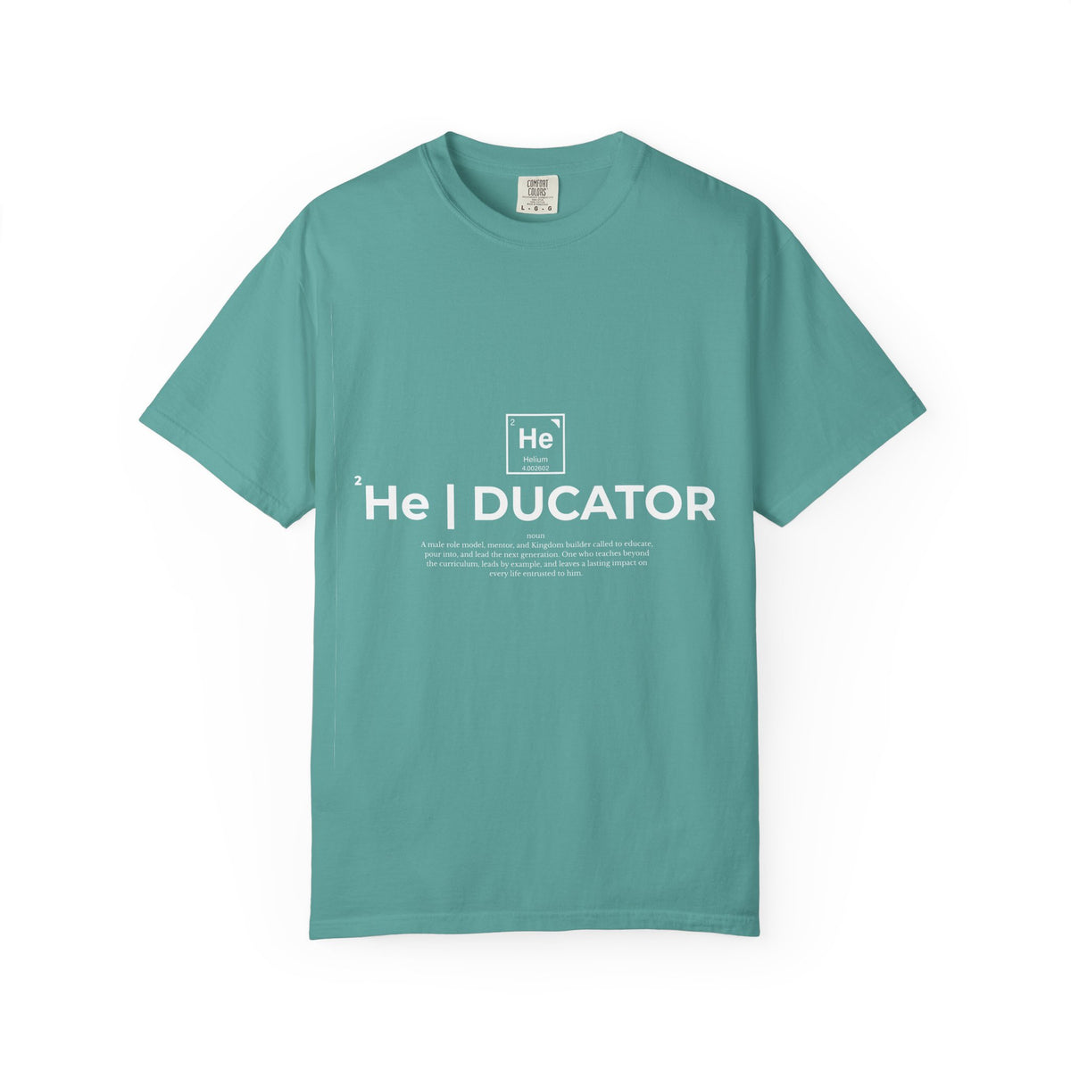 Educator mens periodic element design T-shirt | Kingdom Educator circular back print
