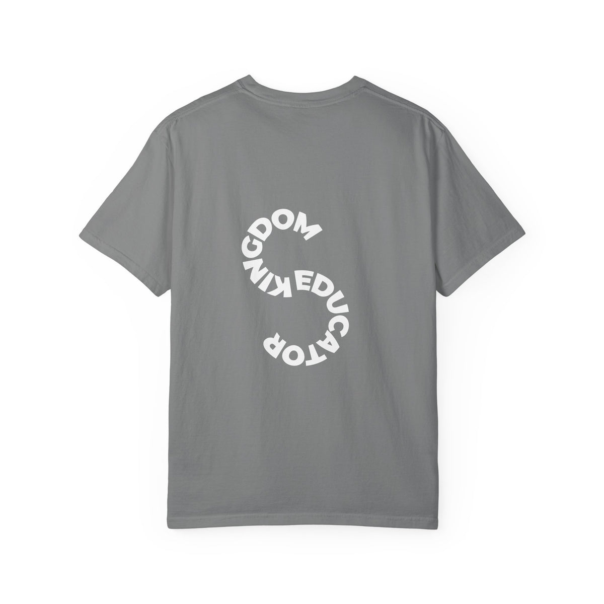 Educator mens periodic element design T-shirt | Kingdom Educator circular back print