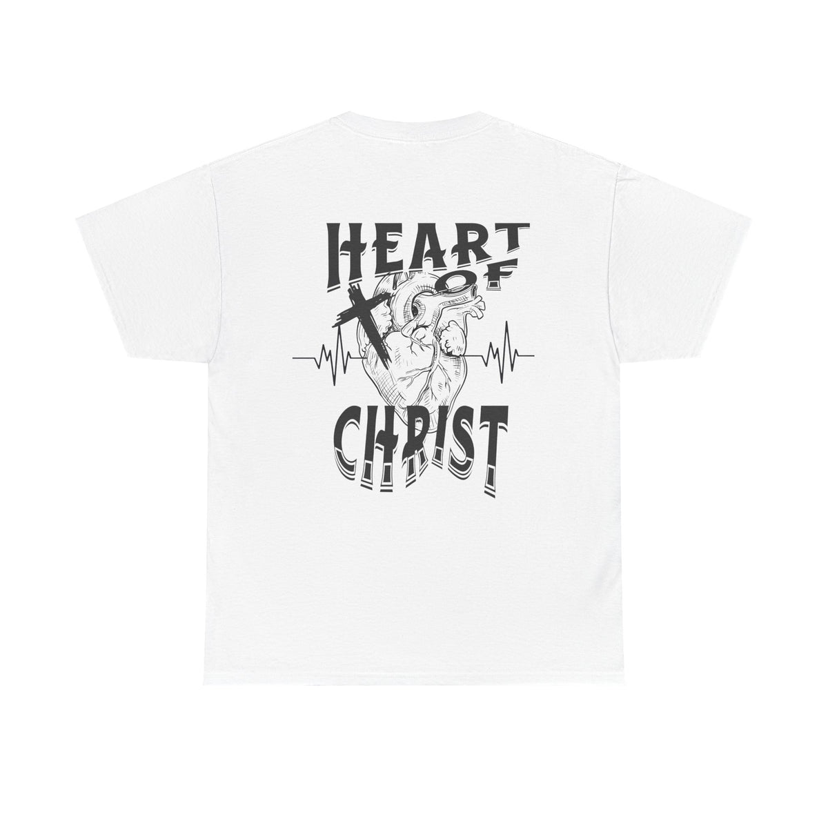 Christian T-Shirt — 'Heart of Christ' Graphic Tee with Ephesians 5:32 Scripture