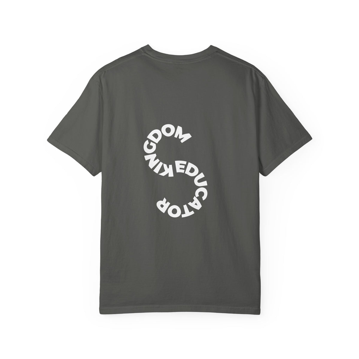 Educator mens periodic element design T-shirt | Kingdom Educator circular back print