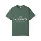 Educator mens periodic element design T-shirt | Kingdom Educator circular back print