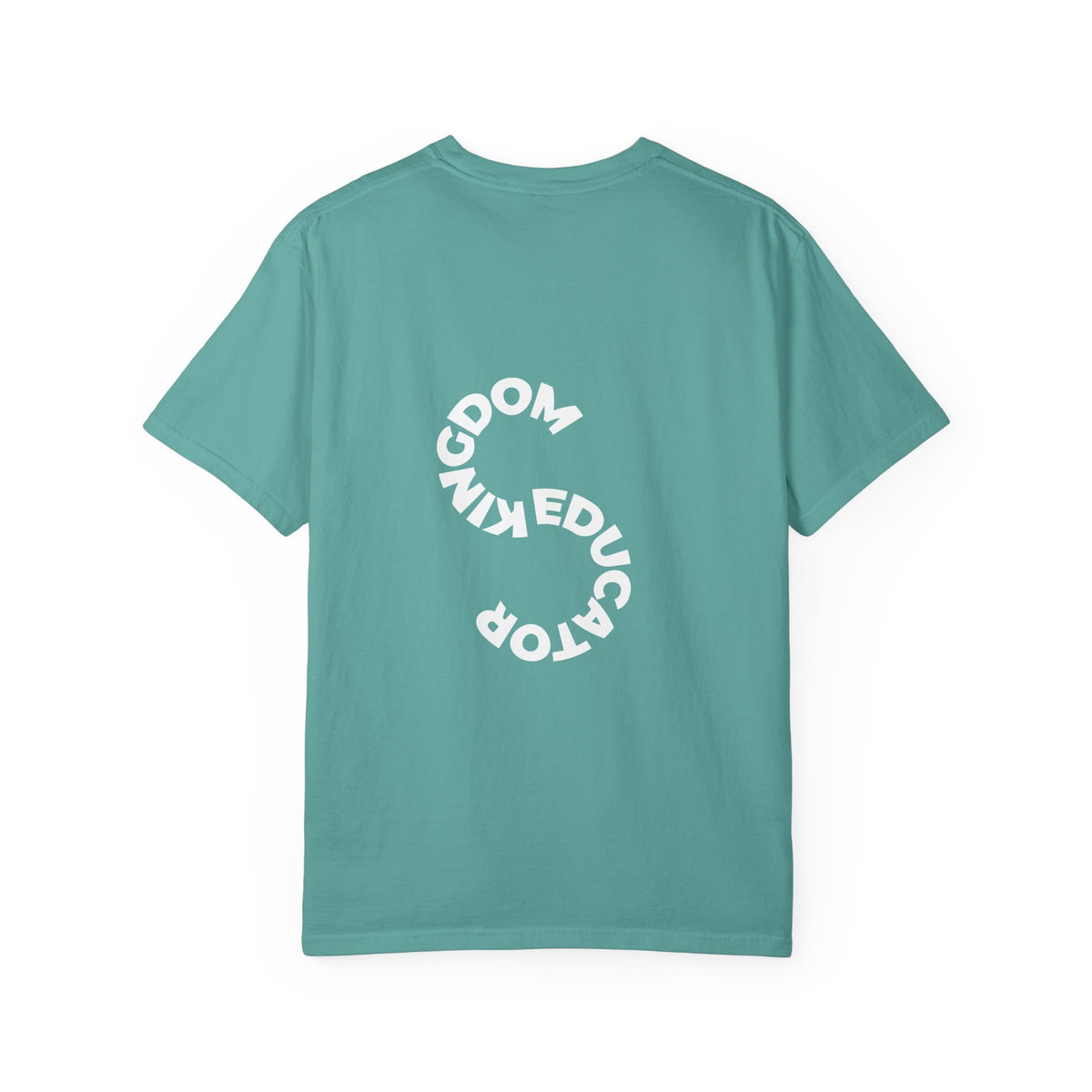 Educator mens periodic element design T-shirt | Kingdom Educator circular back print