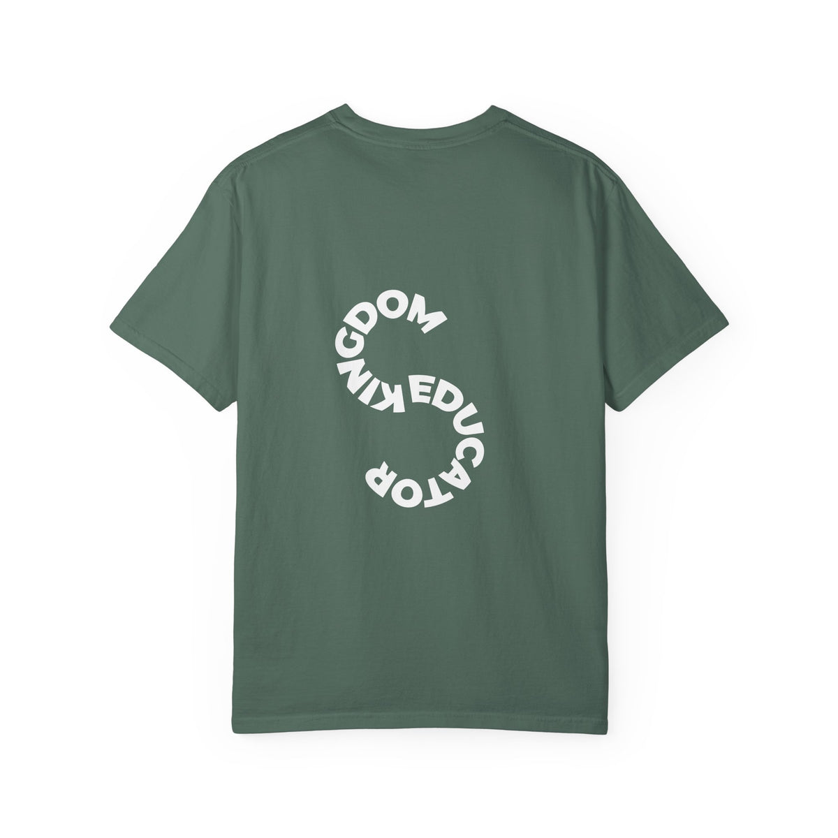Educator mens periodic element design T-shirt | Kingdom Educator circular back print