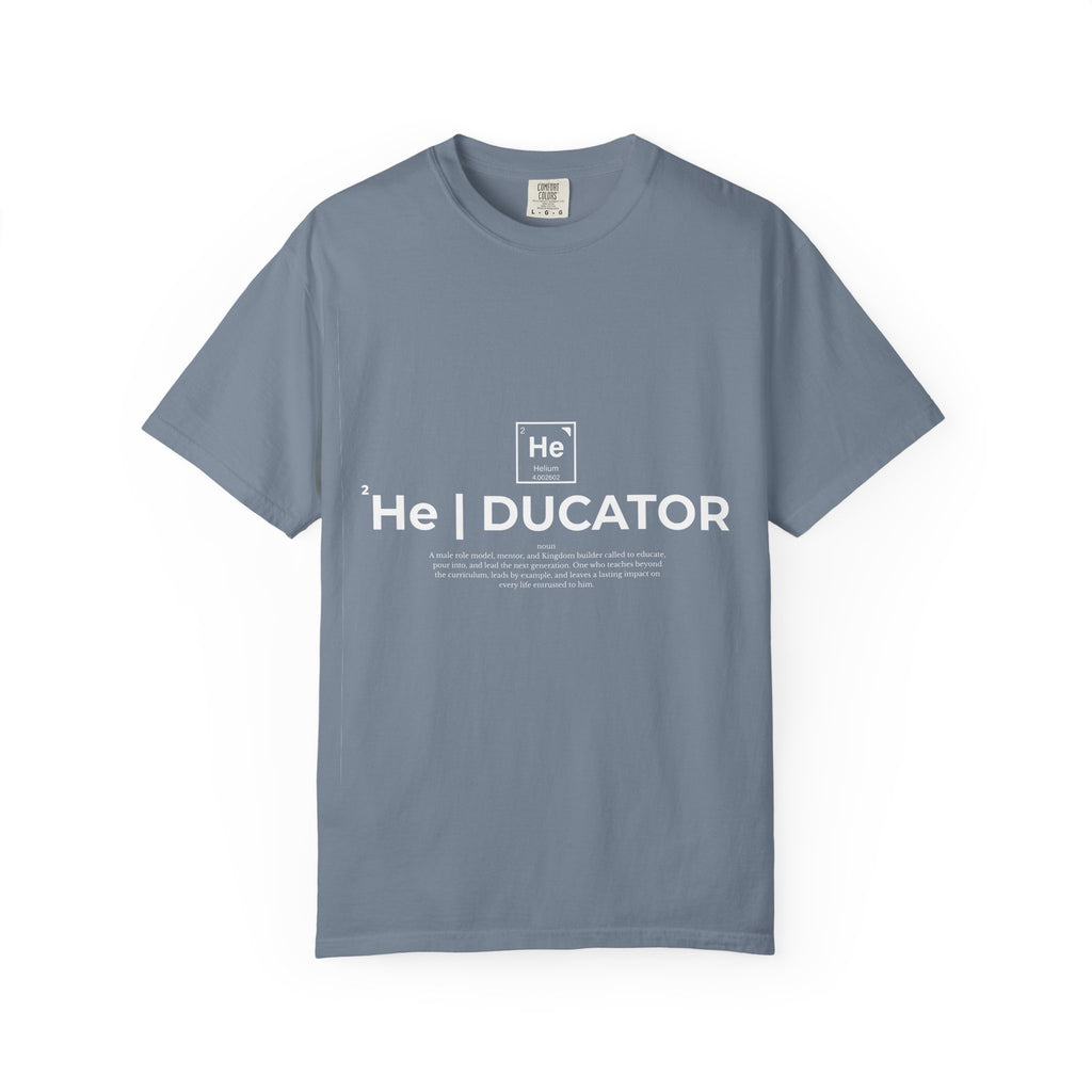 Educator mens periodic element design T-shirt | Kingdom Educator circular back print