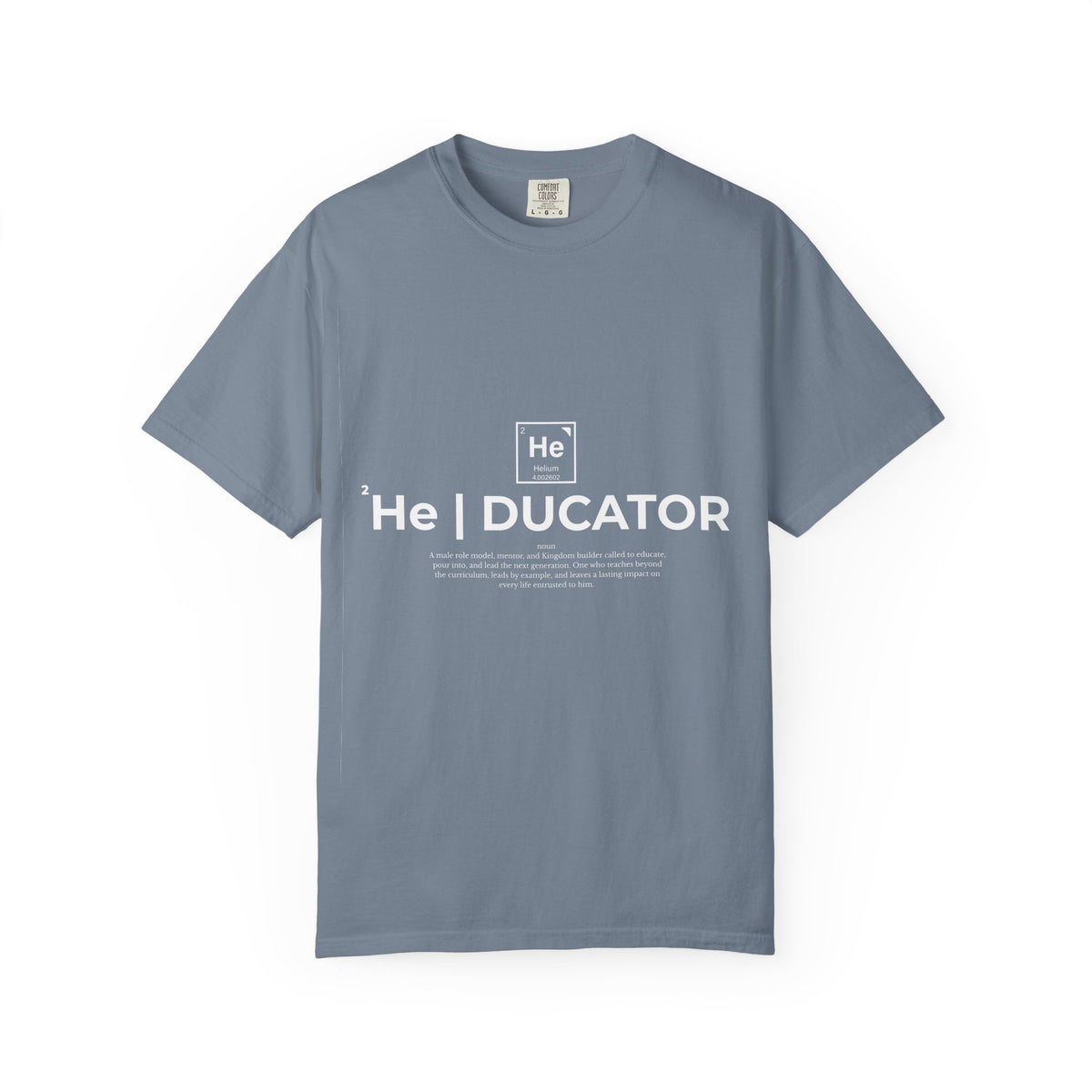 Educator mens periodic element design T-shirt | Kingdom Educator circular back print