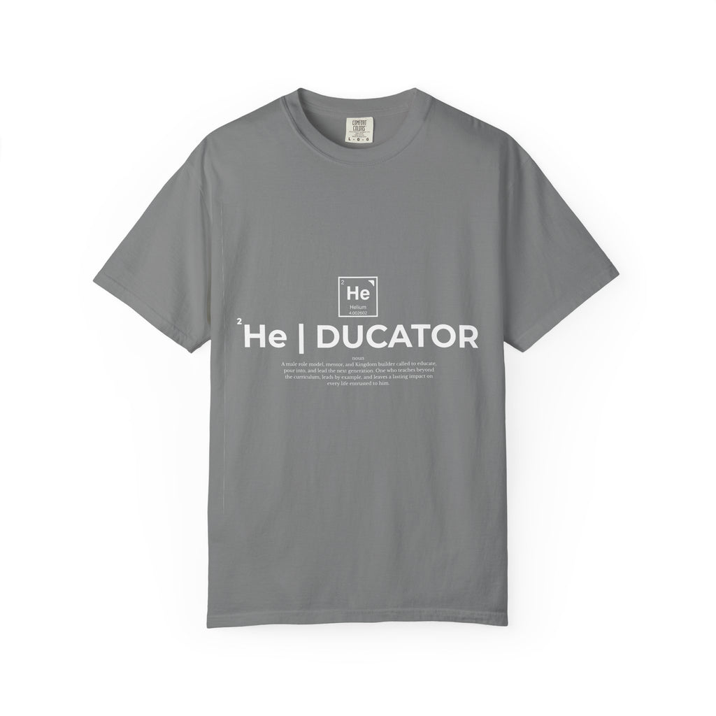 Educator mens periodic element design T-shirt | Kingdom Educator circular back print
