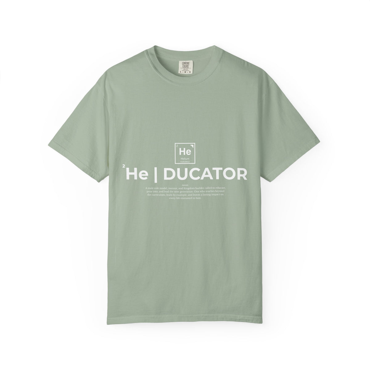Educator mens periodic element design T-shirt | Kingdom Educator circular back print
