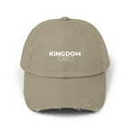 Distressed Christian Baseball Cap: Kingdom CEO Dad Hat