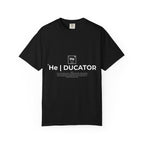 Educator mens periodic element design T-shirt | Kingdom Educator circular back print