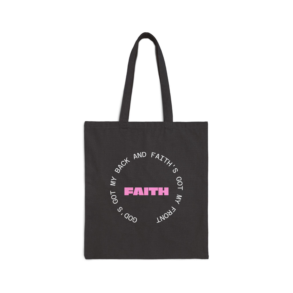 Faith-Inspired Cotton Canvas Tote Bag: Reusable Eco-Friendly Shopping