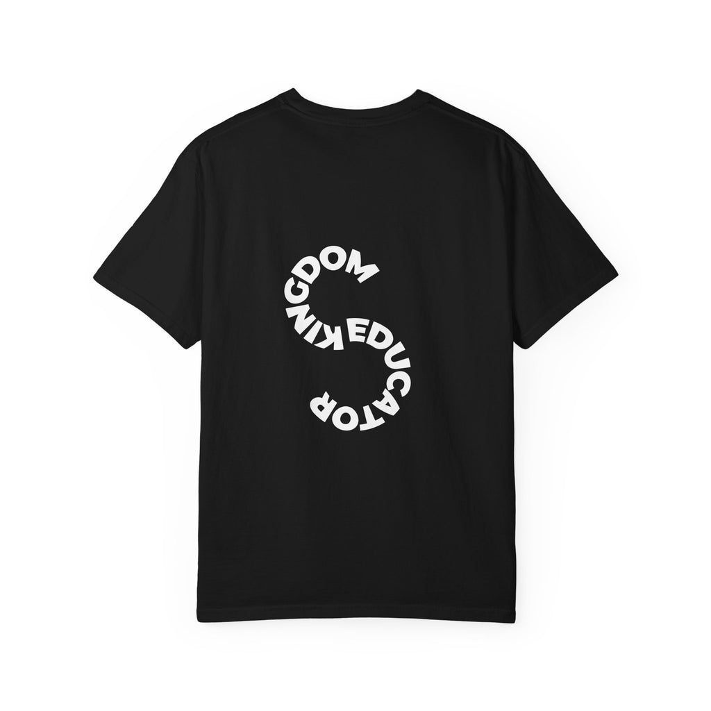 Educator mens periodic element design T-shirt | Kingdom Educator circular back print