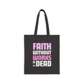 Faith-Inspired Cotton Canvas Tote Bag: Reusable Eco-Friendly Shopping