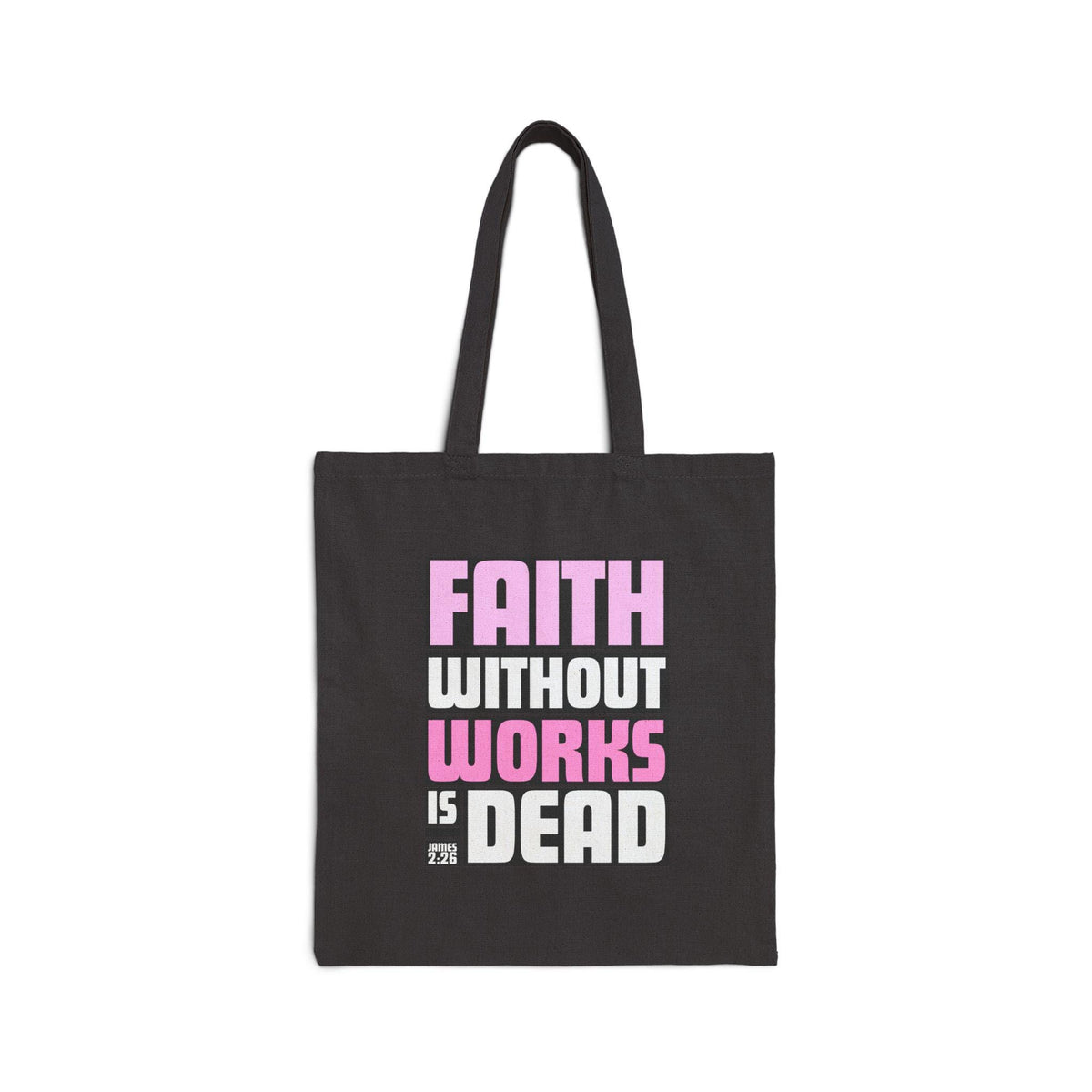 Faith-Inspired Cotton Canvas Tote Bag: Reusable Eco-Friendly Shopping