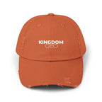 Distressed Christian Baseball Cap: Kingdom CEO Dad Hat