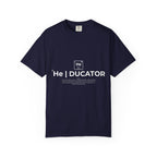 Educator mens periodic element design T-shirt | Kingdom Educator circular back print