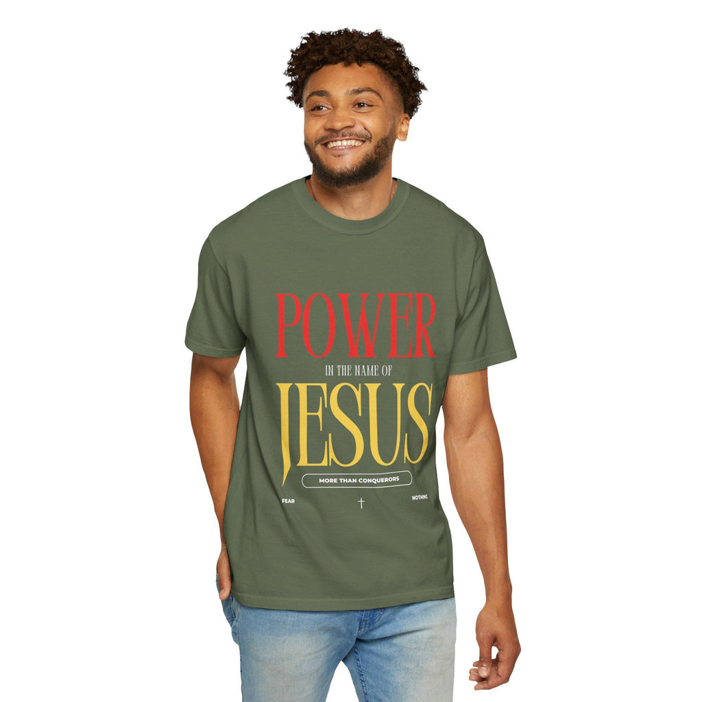 1 John 2:6 - Unisex Garment-Dyed T-Shirt, Faith Apparel, Christian Gift, Religious Wear, Inspirational Tee, Casual Style